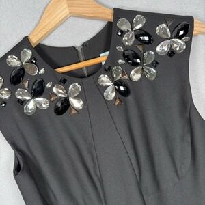 Tracy Reese Jeweled Dress Y2K Romantic Dark Fairy Princess Black Petticoats Sz 0